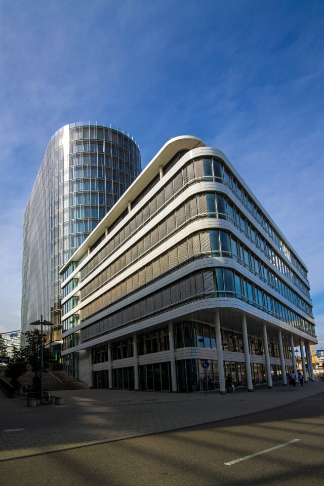 Office building glazed paris burst