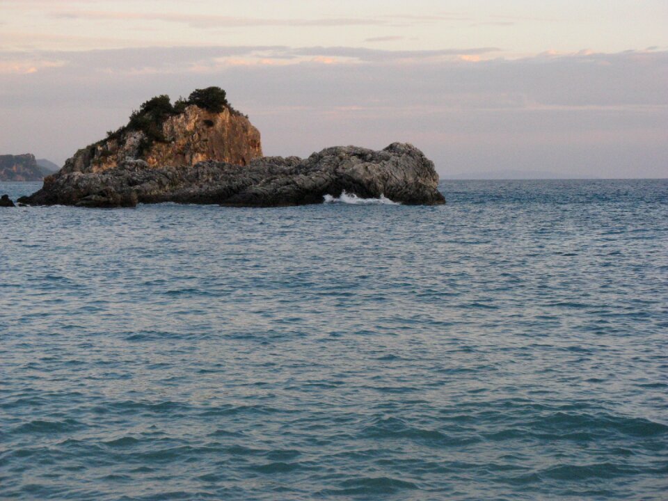 Parga sea in the afternoon