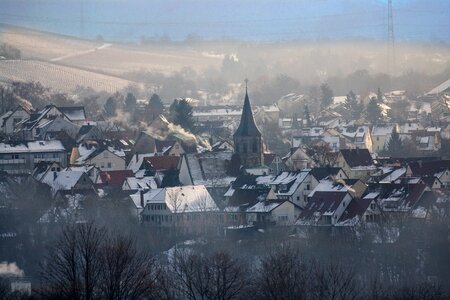 Winter fog wintry