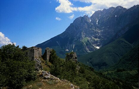 Castle ruins landscape