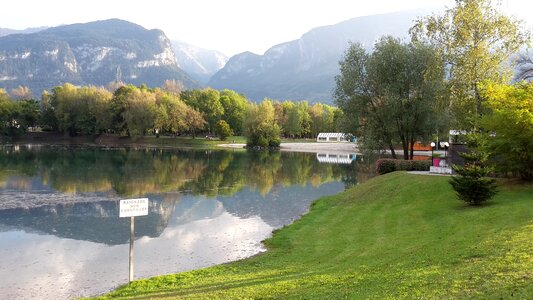 Landscape lake thyez haute savoie