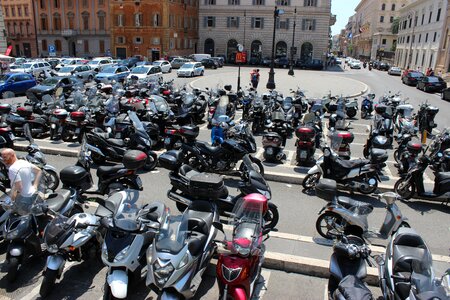 Motor scooter vehicle italian photo