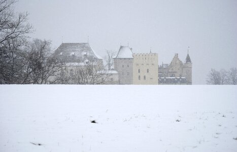Snowfall habsburg winter impressions