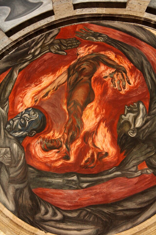 Hospicio cabañas man of fire josé clemente orozco