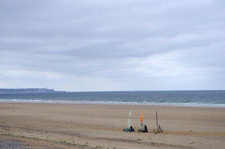 Beach sea char sailboats