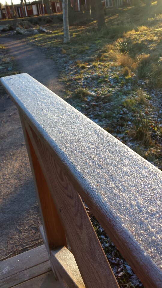 November winter fresh snow