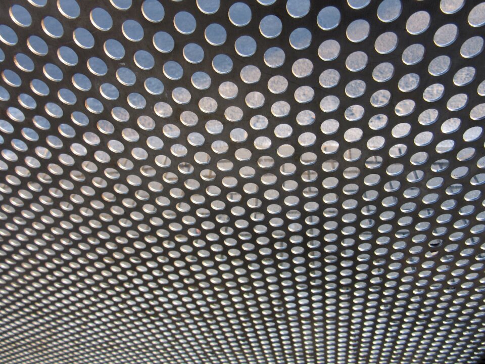Metal perforated sheet pattern