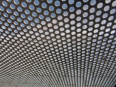 Metal perforated sheet pattern