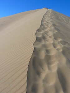 Hot sand dune ridge photo