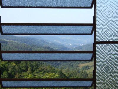 Valley mountains pane