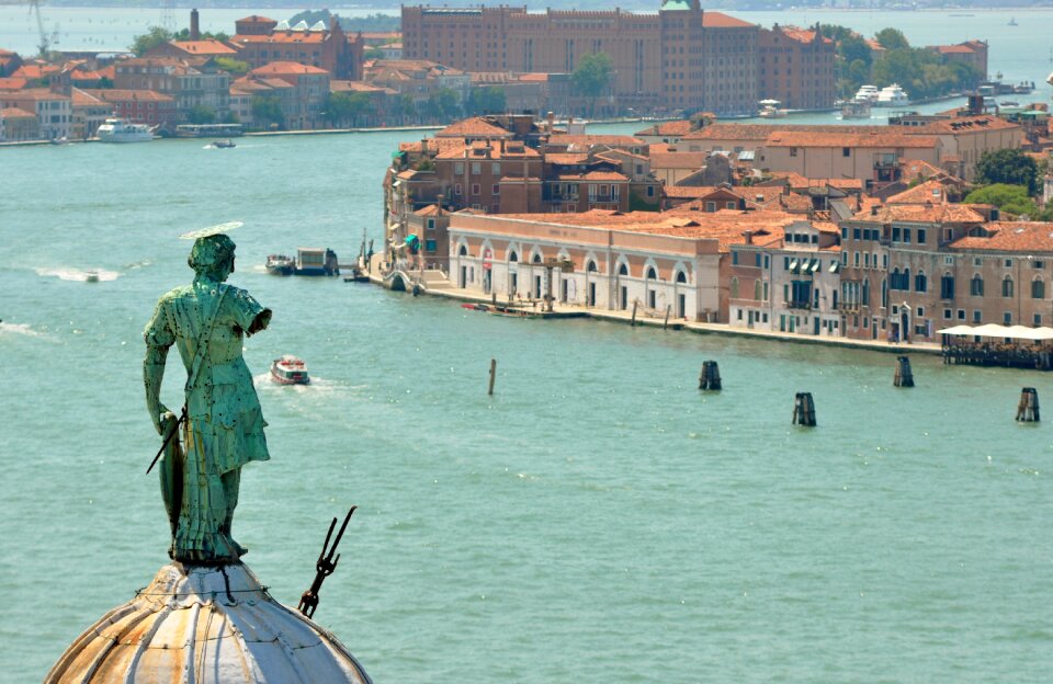 Venice punta della dogana the campanile of san giorgio