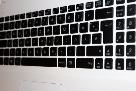 Keys datailaufnahme computer keyboard