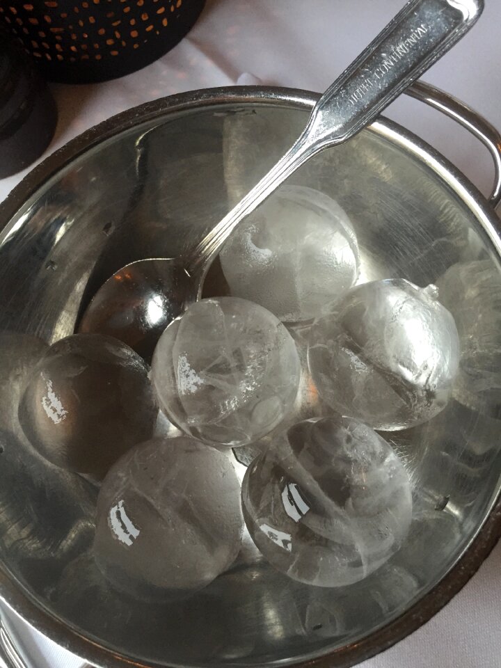 Cold fresh cubes