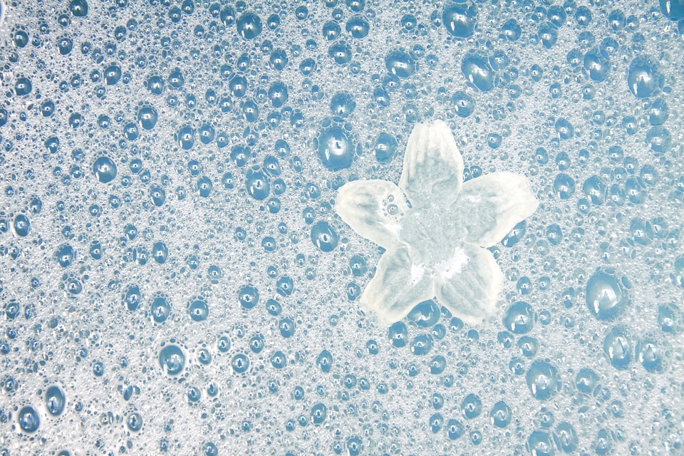 Bathroom bathtub blue