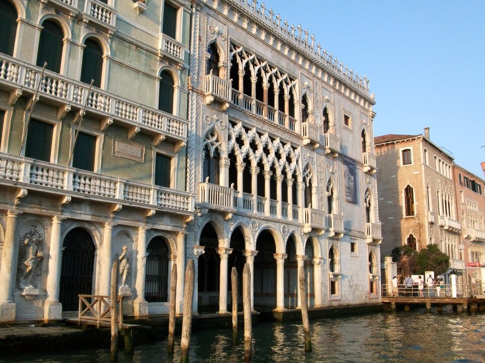 Venice channel facades