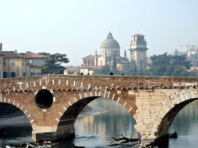 Ancient monument river photo