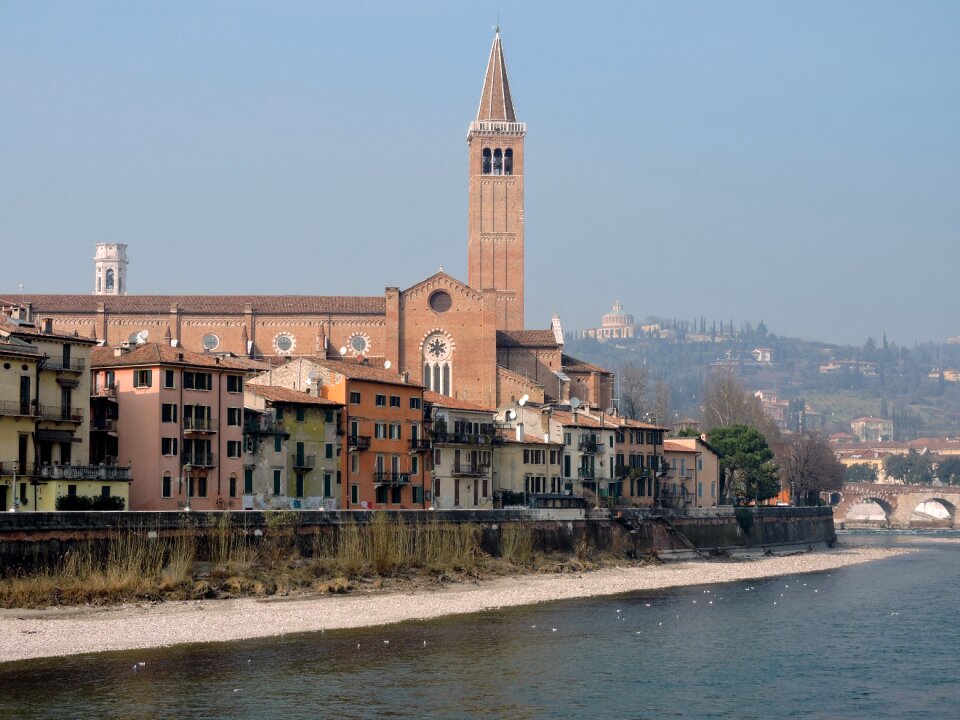 Landscape church campanile