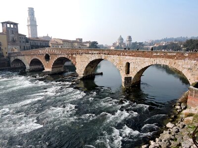 Ancient monument river photo