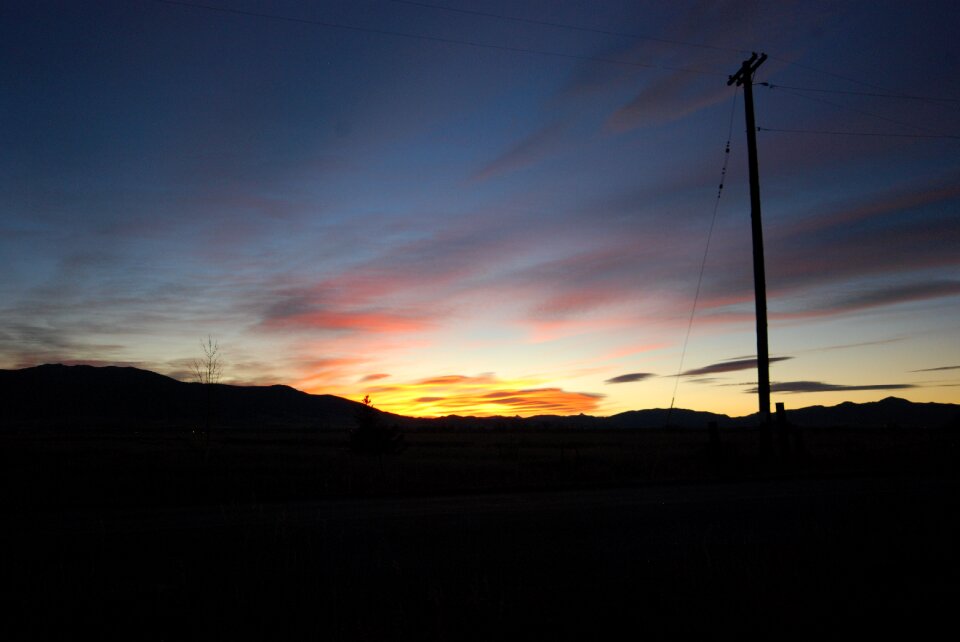 Sky evening light photo