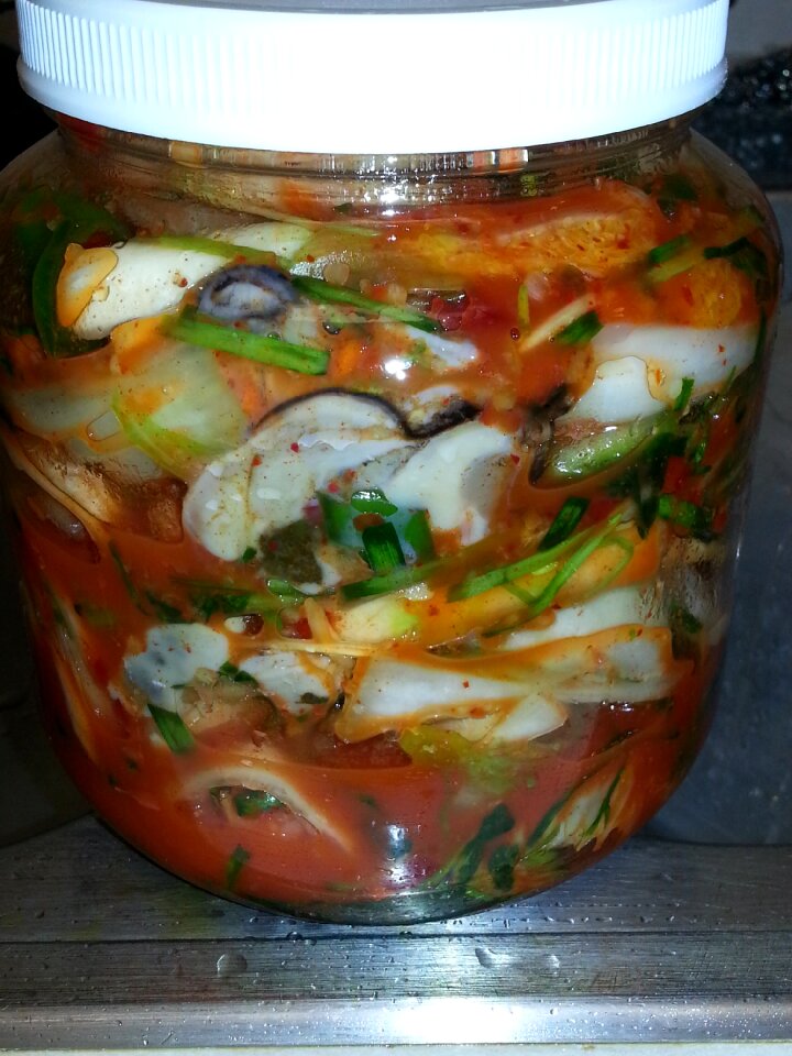 Kimchi oyster outer temple