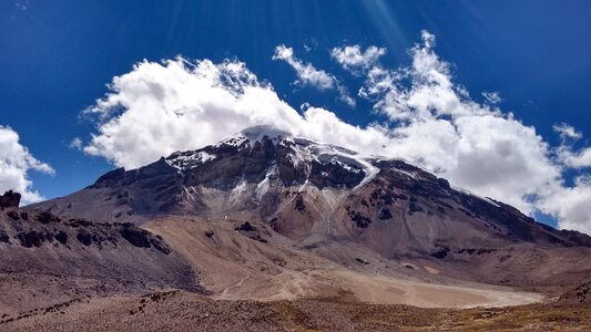 Mountain bolivia sky