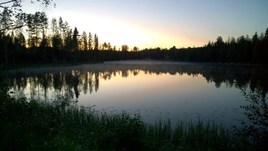 Evening tranquil summer photo