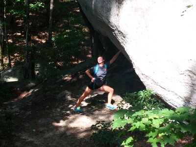 Young happiness mountaineering