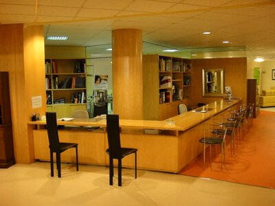 Shop counter inside