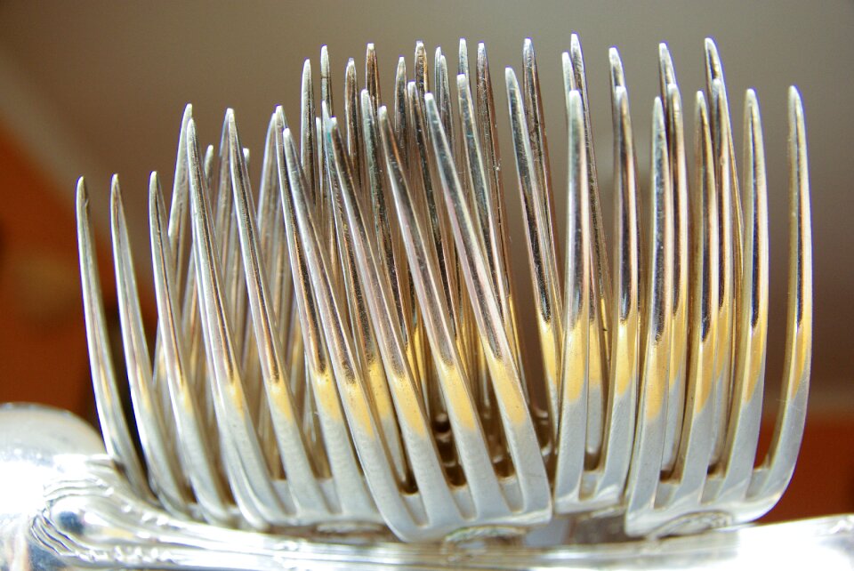 Cutlery silverware teeth
