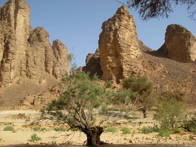 Guelta of essendilene desert sand
