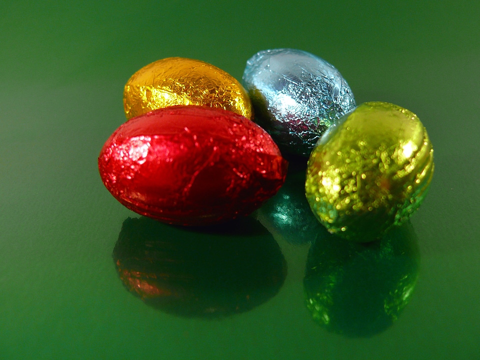 Holiday easter eggs chocolate