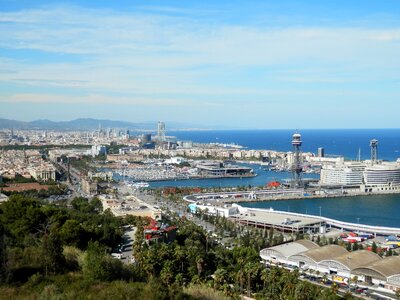 Barcelona view panorama of the city photo