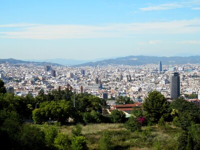 Barcelona view panorama of the city photo