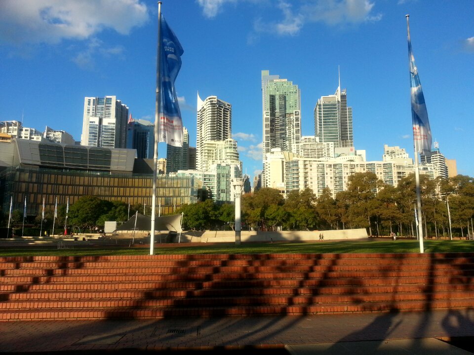Skyscraper downtown building
