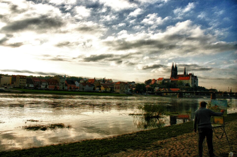 Meissen landscape painter elbe in meißen
