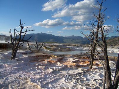 Thermal mineral deposit geological formation