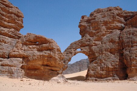 Desert sand erosion arch