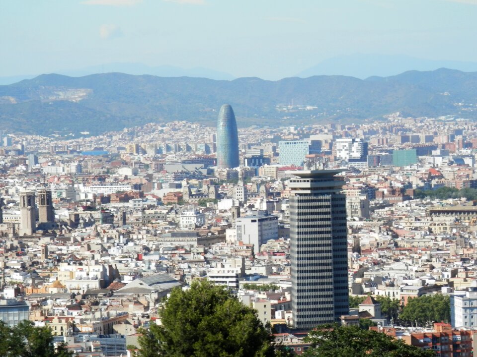 Barcelona view panorama of the city