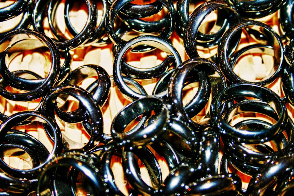 Black close up jewellery