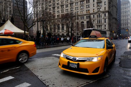Taxi yellow new york photo