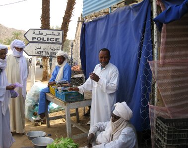 Market tuareg desert