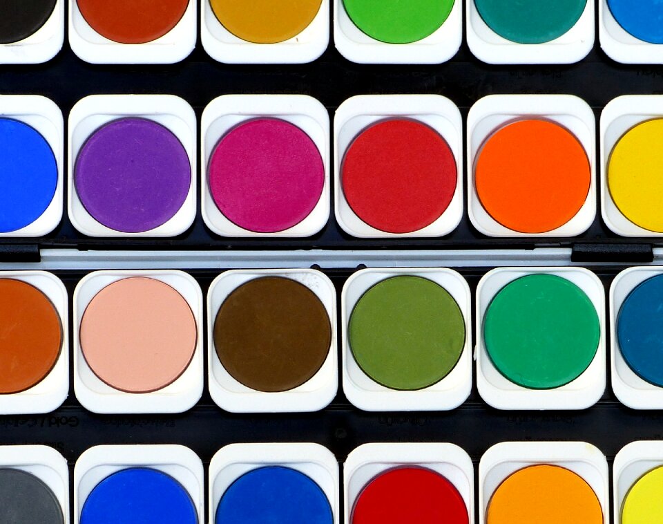 Regulation paint boxes malkasten