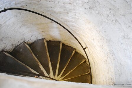 Stairway spiral architecture photo