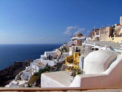 Santorini oia greece photo