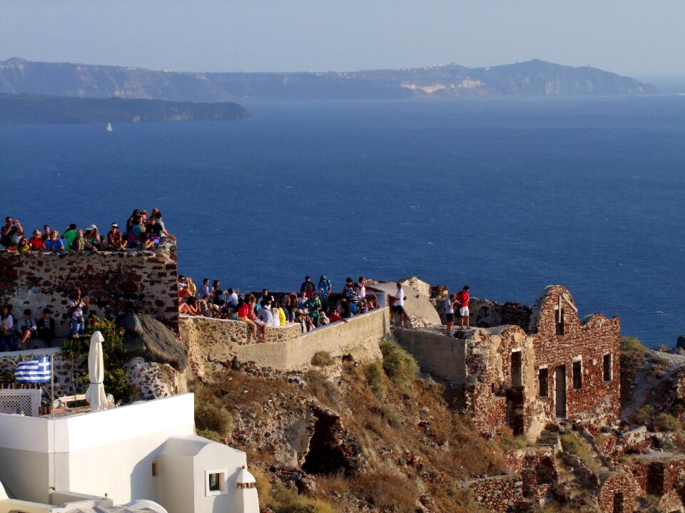 Ruin cyclades santorini