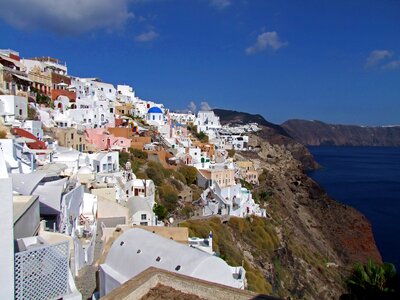 Santorini oia greece photo