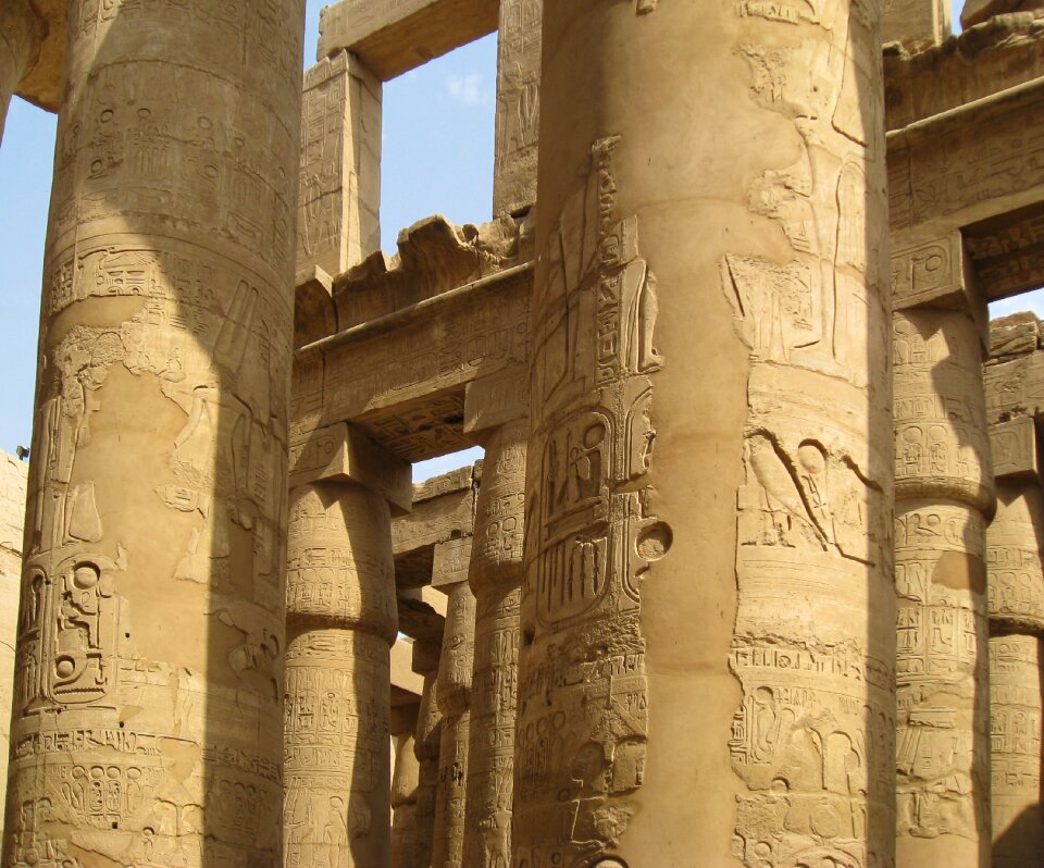 Luxor temple columns