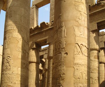 Luxor temple columns
