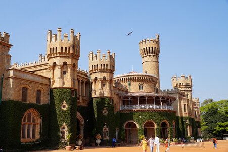 Creepers facade castle
