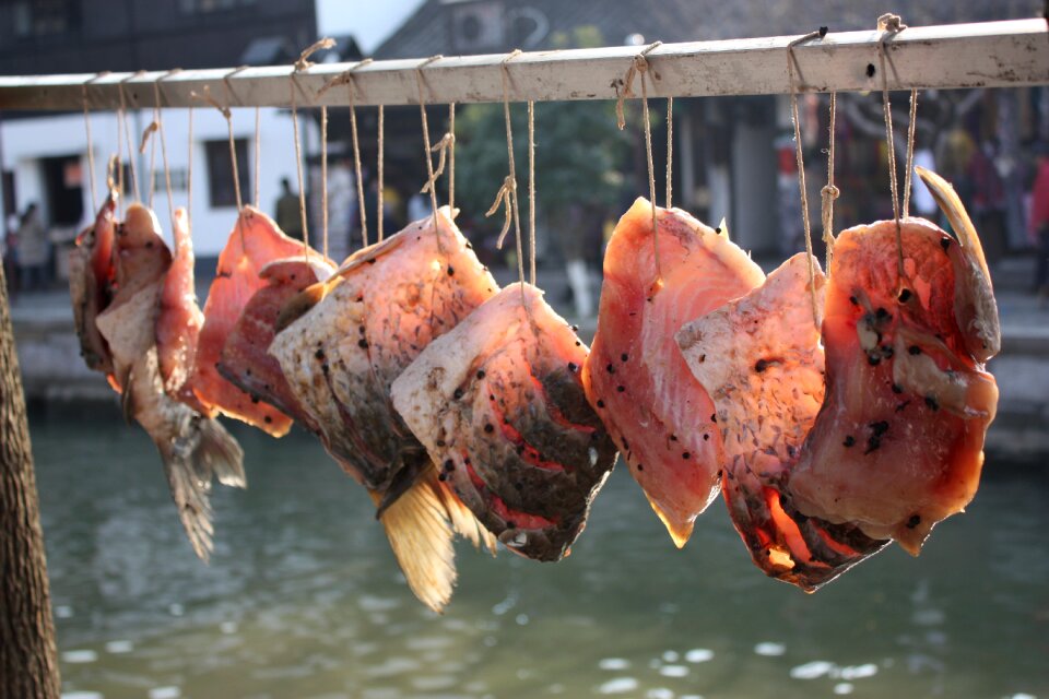 Fish market dried fish